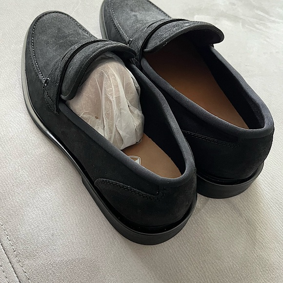 Black Brown 1826 Men’s Black Dress Loafers - Picture 2 of 4